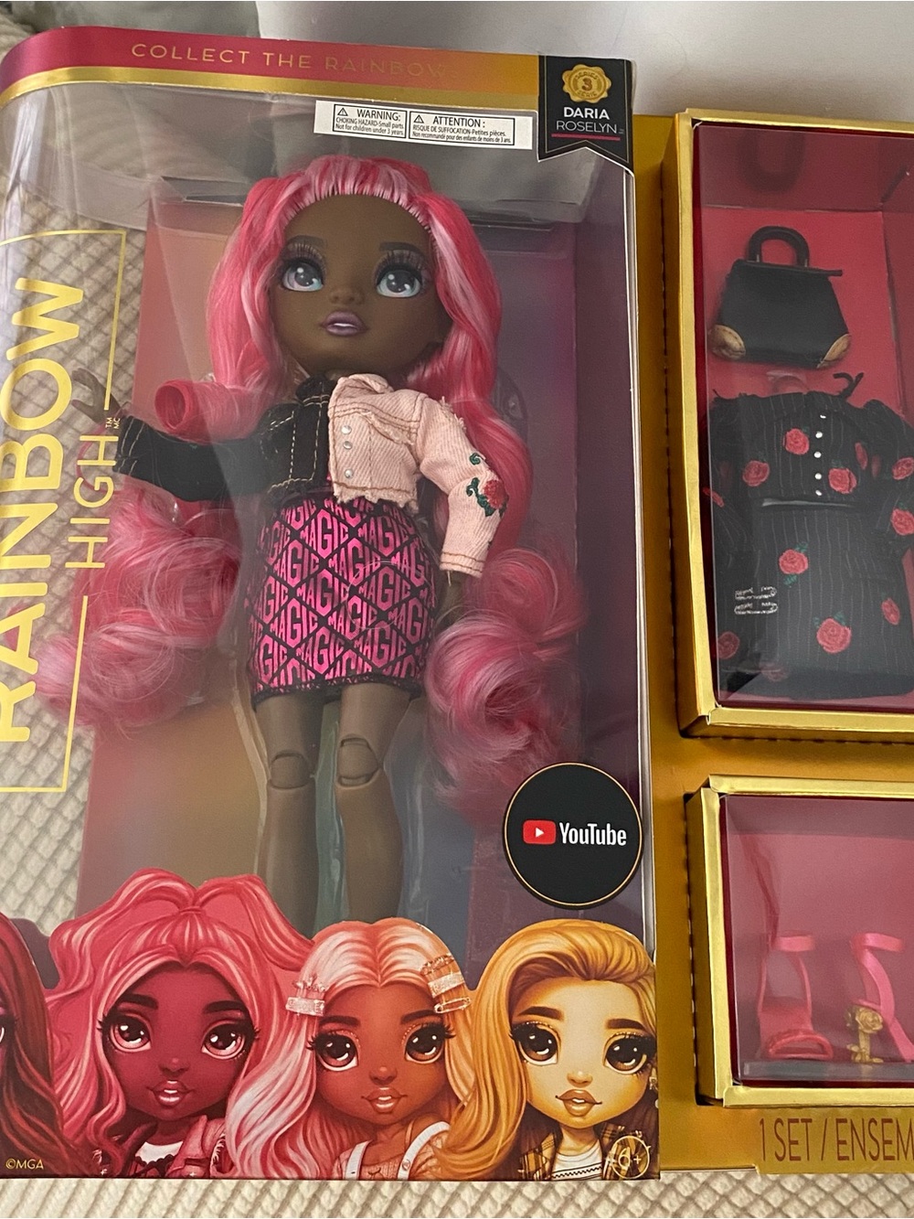 Rainbow High Doll Daria Roselyn